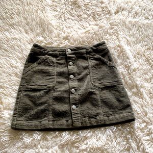 Wild fable Corduroy Army Green Skirt